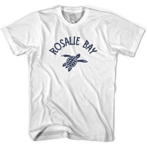Rosalie Bay Beach Sea Turtle Youth Cotton T-shirt - White Rosalie Bay Beach Sea Turtle Youth Cotton T-shirt - White