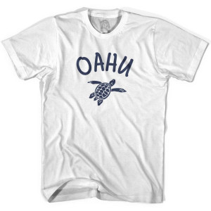 Oahu Beach Sea Turtle Youth Cotton T-shirt-White Oahu Beach Sea Turtle Youth Cotton T-shirt-White