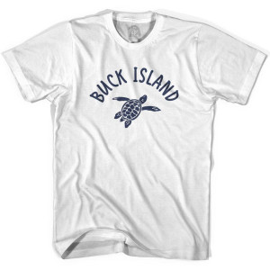 Buck Island Beach Sea Turtle Youth Cotton T-shirt-White Buck Island Beach Sea Turtle Youth Cotton T-shirt-White