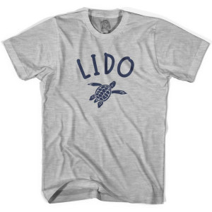 Lido Beach Sea Turtle Youth Cotton T-shirt - Grey Heather