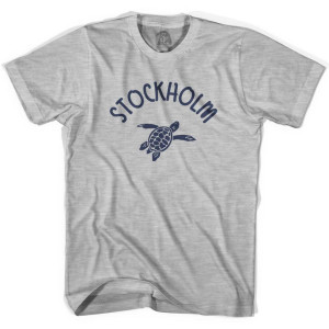 Stockholm Beach Sea Turtle Youth Cotton T-shirt - Grey Heather Stockholm Beach Sea Turtle Youth Cotton T-shirt - Grey Heather
