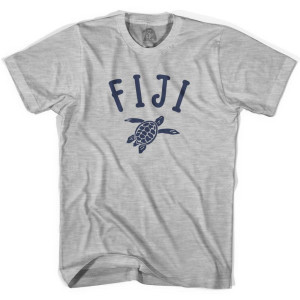 Fiji Beach Sea Turtle Youth Cotton T-shirt - Grey Heather