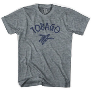 Tobago Beach Sea Turtle Youth Tri-Blend T-shirt-Athletic Grey