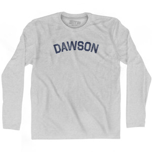 DAWSON Adult Cotton Long Sleeve T-shirt - Grey Heather