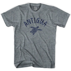 Antigua Beach Sea Turtle Youth Tri-Blend T-shirt - Athletic Grey