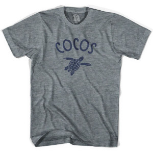 Cocos Beach Sea Turtle Youth Tri-Blend T-shirt-Athletic Grey Cocos Beach Sea Turtle Youth Tri-Blend T-shirt-Athletic Grey