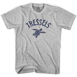 Tressels Beach Sea Turtle Adult Cotton T-shirt-Grey Heather