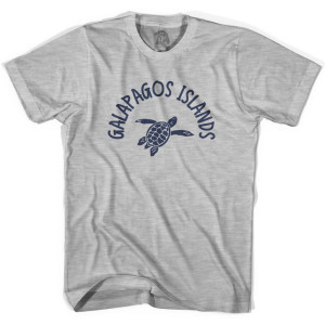 Galapagos Islands Beach Sea Turtle Adult Cotton T-shirt - Grey Heather Galapagos Islands Beach Sea Turtle Adult Cotton T-shirt - Grey Heather