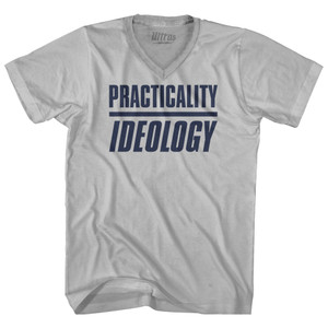 Practicality Ideology Adult Tri-Blend V-neck T-shirt - Athletic White Practicality Ideology Adult Tri-Blend V-neck T-shirt - Athletic White