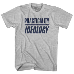 Practicality Ideology Adult Cotton T-shirt - Grey Heather