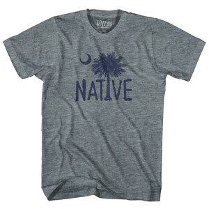 Native South Carolina Flag Youth Tri-Blend T-shirt - Athletic Grey Native South Carolina Flag Youth Tri-Blend T-shirt - Athletic Grey