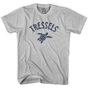 Tressels Beach Sea Turtle Adult Cotton T-shirt - Cool Grey