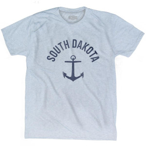 South Dakota State Anchor Home Tri-Blend Adult T-shirt - Athletic White South Dakota State Anchor Home Tri-Blend Adult T-shirt - Athletic White