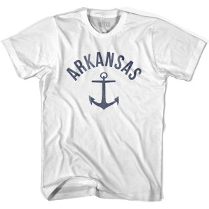 Arkansas State Anchor Home Cotton Womens T-shirt - White