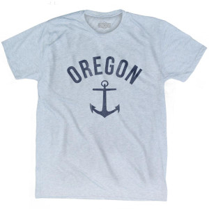 Oregon State Anchor Home Tri-Blend Adult T-shirt - Athletic White Oregon State Anchor Home Tri-Blend Adult T-shirt - Athletic White