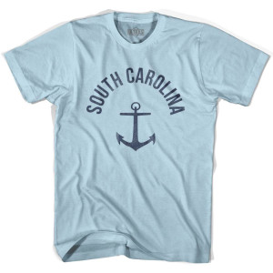 South Carolina State Anchor Home Cotton Adult T-shirt - Light Blue South Carolina State Anchor Home Cotton Adult T-shirt - Light Blue