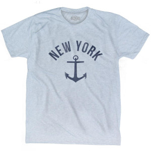 New York State Anchor Home Tri-Blend Adult T-shirt - Athletic White New York State Anchor Home Tri-Blend Adult T-shirt - Athletic White