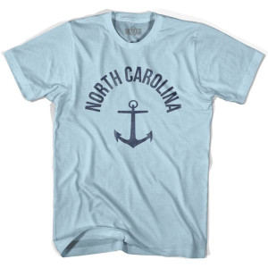 North Carolina State Anchor Home Cotton Adult T-shirt - Light Blue North Carolina State Anchor Home Cotton Adult T-shirt - Light Blue