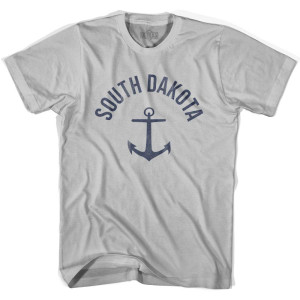 South Dakota State Anchor Home Cotton Adult T-shirt - Cool Grey