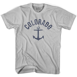 Colorado State Anchor Home Cotton Adult T-shirt - Cool Grey