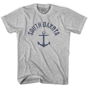 South Dakota State Anchor Home Cotton Adult T-shirt - Grey Heather South Dakota State Anchor Home Cotton Adult T-shirt - Grey Heather