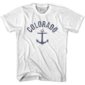 Colorado State Anchor Home Cotton Adult T-shirt - White