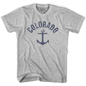 Colorado State Anchor Home Cotton Adult T-shirt - Grey Heather