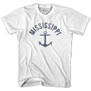 Mississippi State Anchor Home Cotton Youth T-shirt - White Mississippi State Anchor Home Cotton Youth T-shirt - White