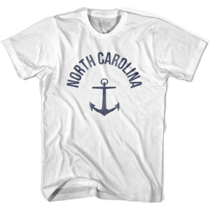 North Carolina State Anchor Home Cotton Adult T-shirt - White