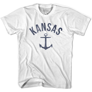 Kansas State Anchor Home Cotton Youth T-shirt - White Kansas State Anchor Home Cotton Youth T-shirt - White