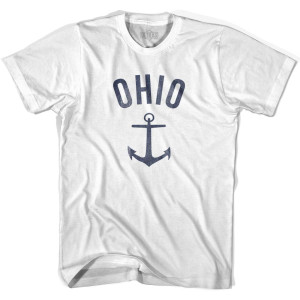 Ohio State Anchor Home Cotton Youth T-shirt-White
