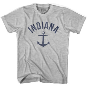 Indiana State Anchor Home Cotton Youth T-shirt - Grey Heather Indiana State Anchor Home Cotton Youth T-shirt - Grey Heather