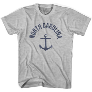 North Carolina State Anchor Home Cotton Womens T-shirt-Grey Heather