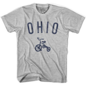 Ohio State Tricycle Adult Cotton T-shirt - Grey Heather
