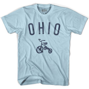 Ohio State Tricycle Adult Cotton T-shirt - Light Blue
