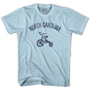 North Carolina State Tricycle Adult Cotton T-shirt - Light Blue