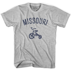 Missouri State Tricycle Adult Cotton T-shirt - Grey Heather