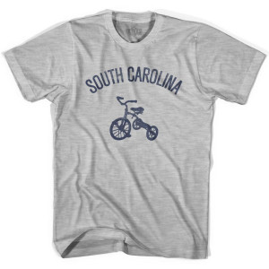 South Carolina State Tricycle Adult Cotton T-shirt - Grey Heather South Carolina State Tricycle Adult Cotton T-shirt - Grey Heather