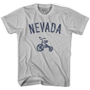 Nevada State Tricycle Adult Cotton T-shirt - Cool Grey