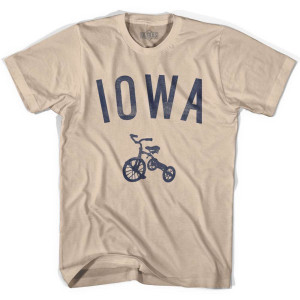 Iowa State Tricycle Adult Cotton T-shirt - Creme