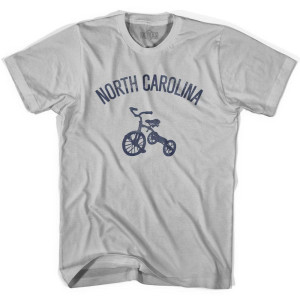 North Carolina State Tricycle Adult Cotton T-shirt - Cool Grey