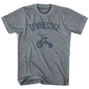 Tennessee State Tricycle Womens Tri-Blend T-shirt-Athletic Grey