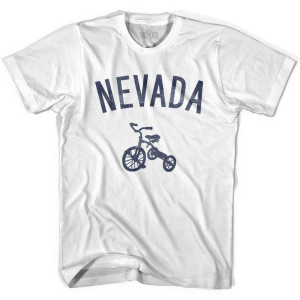 Nevada State Tricycle Youth Cotton T-shirt-White Nevada State Tricycle Youth Cotton T-shirt-White