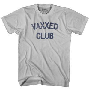 Vaxxed Club Adult Cotton T-shirt - Cool Grey