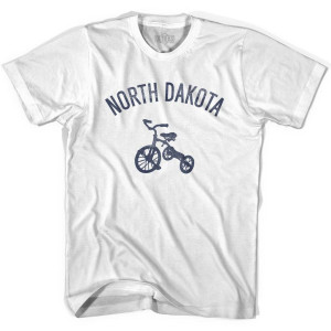 North Dakota State Tricycle Youth Cotton T-shirt - White