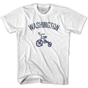 Washington State Tricycle Youth Cotton T-shirt - White Washington State Tricycle Youth Cotton T-shirt - White