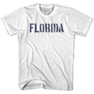Florida State Stencil Youth Cotton T-shirt - White Florida State Stencil Youth Cotton T-shirt - White
