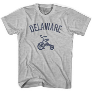 Delaware State Tricycle Youth Cotton T-shirt - Grey Heather Delaware State Tricycle Youth Cotton T-shirt - Grey Heather