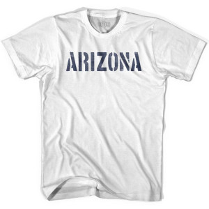 Arizona State Stencil Youth Cotton T-shirt - White Arizona State Stencil Youth Cotton T-shirt - White