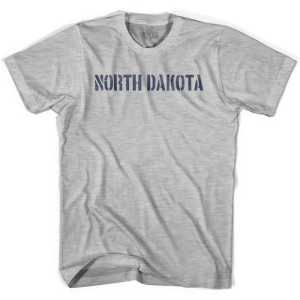 North Dakota State Stencil Youth Cotton T-shirt - Grey Heather North Dakota State Stencil Youth Cotton T-shirt - Grey Heather